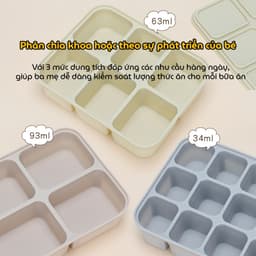 Thumbnail Khay Silicone Trữ Đông Đồ Ăn Dặm KidsWorld Mommy Hộp Trữ Thức Ăn Cho Bé, Hộp Đựng Thực Phẩm 3