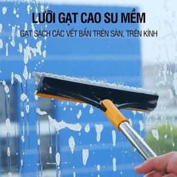 Thumbnail Cây Chổi Cọ Sàn Nhà Vệ Sinh Amalife Thông Minh, Bàn Chải Chà Sàn Nhà Tắm, Gạt Nước Đa Năng Cán Nhôm Cọ Khe Hẹp Góc Tường 2