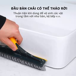 Thumbnail Cây Chổi Cọ Sàn Nhà Vệ Sinh Amalife Thông Minh, Bàn Chải Chà Sàn Nhà Tắm, Gạt Nước Đa Năng Cán Nhôm Cọ Khe Hẹp Góc Tường 4