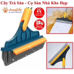 Thumbnail Cây Chổi Cọ Sàn Nhà Vệ Sinh Amalife Thông Minh, Bàn Chải Chà Sàn Nhà Tắm, Gạt Nước Đa Năng Cán Nhôm Cọ Khe Hẹp Góc Tường 1