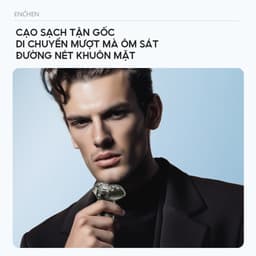 Thumbnail Máy cạo râu Enchen Blackstone 6, 3 đầu cạo nổi linh hoạt, lưỡi dao tự mài - BH 6 tháng 2