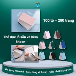 Thumbnail Thẻ flashcard trắng CAO CẤP siêu dày tặng bìa 4D kèm khoen - Tiện Lợi, Nhỏ Gọn và Đa Dạng Màu Sắc 1
