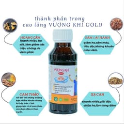 Thumbnail Siro cao lỏng Vượng Khí Gold hỗ trợ giảm ho tiêu đờm rát họng tăng cường đề kháng hệ hô hấp Japa kids 4