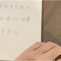 Thumbnail Nhẫn bạc TLEE nhẫn trơn basic cá tính đơn giản TLEE JEWELRY A0340 4