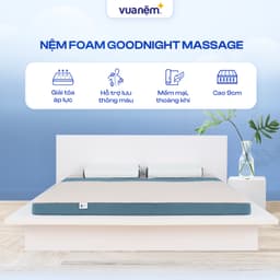 Thumbnail Nệm Foam Goodnight Massage 9cm, Đệm Foam Vua Nệm, Cấu Trúc Lượn Sóng, Duy Trì Tư Thế Nằm, Chứng nhận CertiPur-US 2