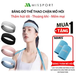 Thumbnail Băng Đô Thể Thao Headband AOLIKES Thấm Hút Và Chặn Mồ Hôi Tập Gym, Yoga 1
