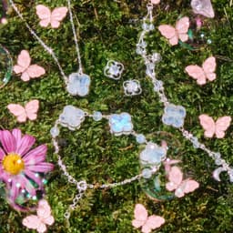 Thumbnail Dây Chuyền 4 Leaf Cỏ 4 Lá Ánh Trăng Bọc Bạc SP006935 Gypsy. 2