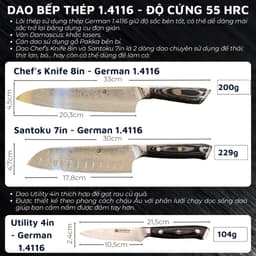 Thumbnail Dao nhà bếp thái đa năng DandiHome cao cấp (SẢN PHẨM LẺ) 3