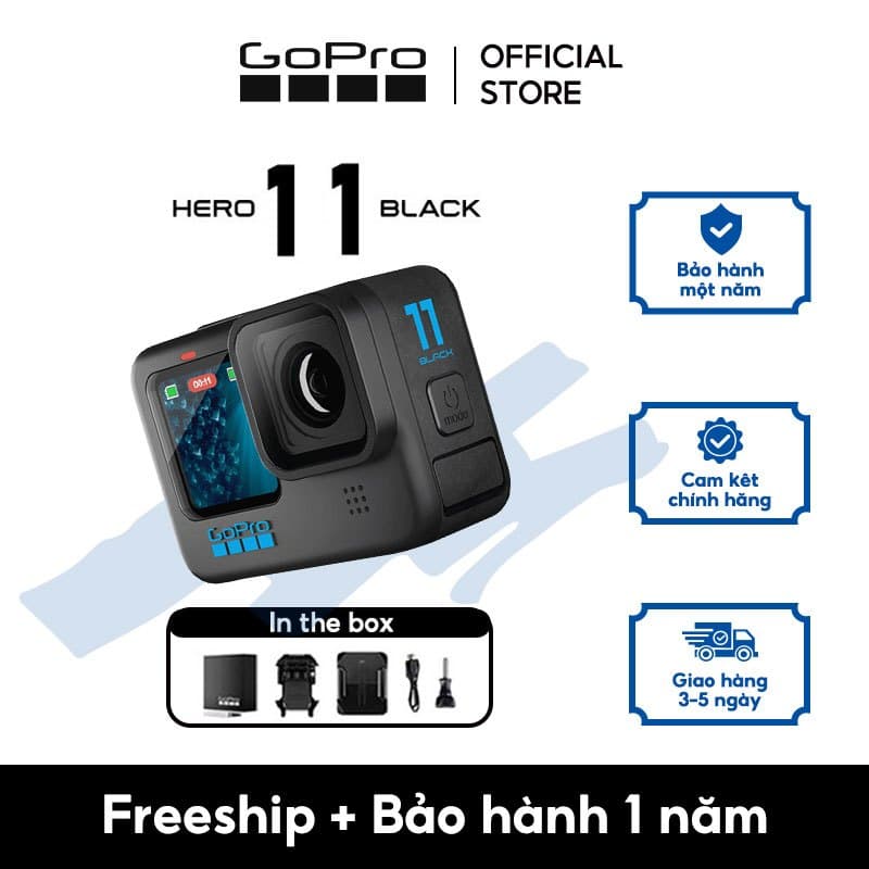 Ảnh GoPro HERO11 Black-Camera hành động chống nước. Ảnh 27MP, HyperSmooth 5.0 với GP2 1
