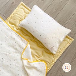 Thumbnail Bộ chăn gối cho bé đi học PETIT BEBE 3 món Tấm lót 70x120cm | Gối nằm 30x50cm | Chăn hè 100x120cm 3