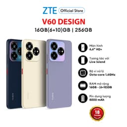Thumbnail Điện Thoại Nubia V60 Design | 16(6+10)GB/256GB | 6.6'' HD+ | Octa Core 1.6GHZ | 5000mAh 22.5W | Chính Hãng 1