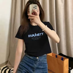 Thumbnail Áo croptop nữ LOZA 'Humanity' form ôm - Áo thun croptop nữ LOZA CR7551 4