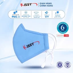 Thumbnail Khẩu Trang 5D Kissy Người Lớn Sợi Hoạt Tính Chống Bụi Mịn Kháng Khuẩn Hiệu Quả Nhiều Màu Đủ Size 1