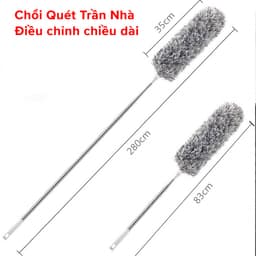 Thumbnail Combo Dọn Nhà 4 Món : Chổi Chà Cọ Nhà Vệ Sinh + Chổi Quét Trần Nhà + Bàn Chải Khe Hở Góc Cạnh + Khăn Lau Đa Năng Amalife 4
