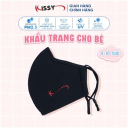 Thumbnail Khẩu Trang Kissy 5D Trẻ Em 4 Đến 10 Tuổi Chống Nắng Và Bụi Mịn Hiệu Quả Họa Tiết Trơn Chống Tia UV 2