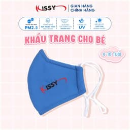 Thumbnail Khẩu Trang Kissy 5D Trẻ Em 4 Đến 10 Tuổi Chống Nắng Và Bụi Mịn Hiệu Quả Họa Tiết Trơn Chống Tia UV 3