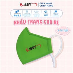 Thumbnail Khẩu Trang Kissy 5D Trẻ Em 4 Đến 10 Tuổi Chống Nắng Và Bụi Mịn Hiệu Quả Họa Tiết Trơn Chống Tia UV 4