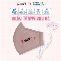 Thumbnail Khẩu Trang Kissy 5D Trẻ Em 4 Đến 10 Tuổi Chống Nắng Và Bụi Mịn Hiệu Quả Họa Tiết Trơn Chống Tia UV 1