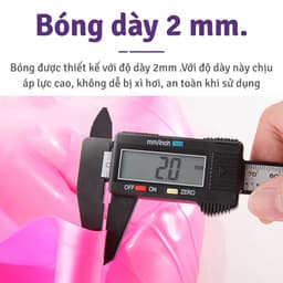 Thumbnail [55cm]  KHÔNG KÈM BƠM BG Bóng Tập Yoga  Nhiều Màu Cao Cấp TÍM-XANH-HỒNG-XÁM 2