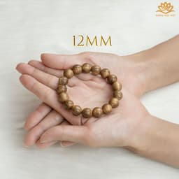 Thumbnail Vòng tay trầm hương Tròn đơn Tóc vườn Xưởng Mộc Việt size 8/10/12/14/16/18mm mang bình an may mắn 4
