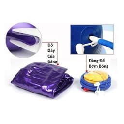 Thumbnail KHÔNG KÈM BƠM BG Bóng Tập Yoga Nhiều Màu Cao Cấp TÍM-XANH-HỒNG-XÁM 2