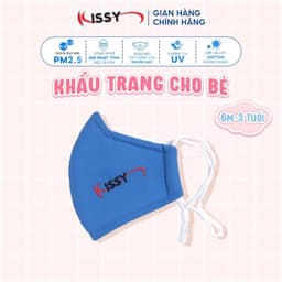 Thumbnail Khẩu Trang Kissy 5D Trẻ Em 6 tháng Đến 3 Tuổi Chống Nắng Và Bụi Mịn Hiệu Quả Họa Tiết Trơn Chống Tia UV 3