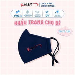 Thumbnail Khẩu Trang Kissy 5D Trẻ Em 6 tháng Đến 3 Tuổi Chống Nắng Và Bụi Mịn Hiệu Quả Họa Tiết Trơn Chống Tia UV 4