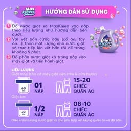 Thumbnail Combo 2 túi nước giặt xả Maxkleen 2.4kg:Huyền Diệu (new) 3