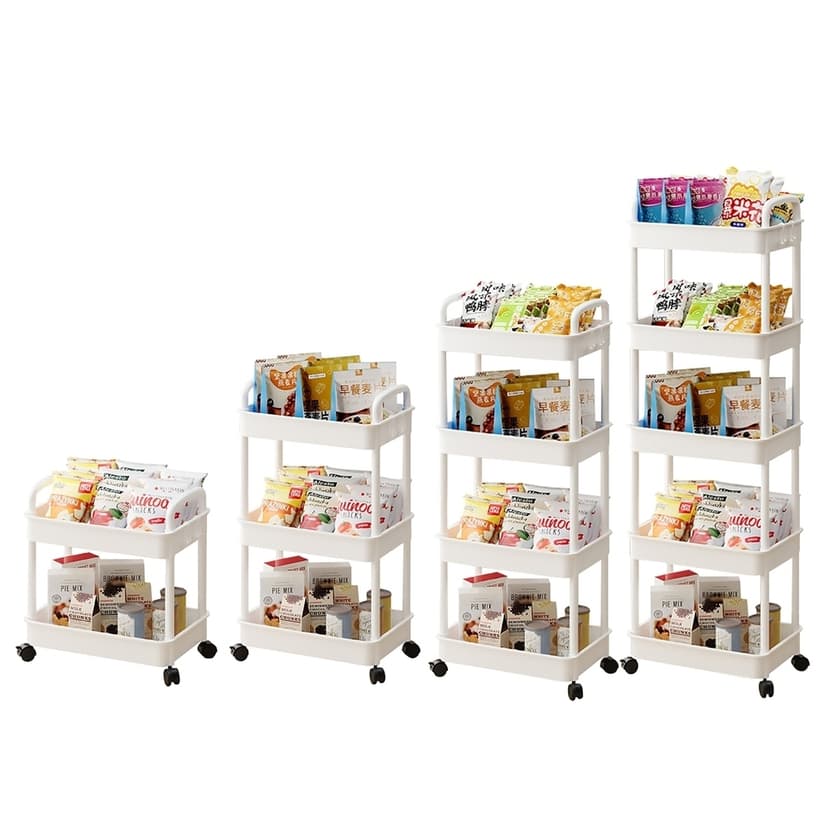 Ảnh BG - Kệ Tiện Lợi 3521,Xe Đẩy Spa YTC Để Đồ Đa Năng, bánh xe không có khóa 2