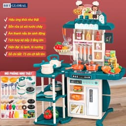 Thumbnail Đồ chơi nấu ăn, nhà bếp cho bé trai và bé gái BBT GLOBAL chính hãng hàng loại 1 cao cấp 1