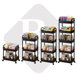 Thumbnail BG - Kệ 4 TẦNG KỆ Tiện Lợi 3521,Xe Đẩy Spa YTC Để Đồ Đa Năng, bánh xe không có khóa 4
