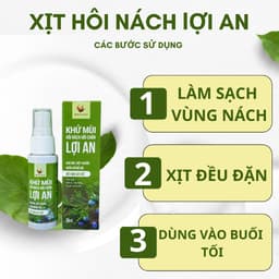 Thumbnail Xịt Khử Mùi Hôi Nách Lợi An Giúp Giảm Mùi Hôi Trên Cơ Thể Làm Se Khít Lỗ Chân Lông Cho Người Dùng Dễ Chịu 30ml 1