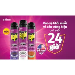 Thumbnail RAID Bình Xịt Côn Trùng Không Mùi Thoáng Mát 520ml 1