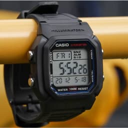 Thumbnail Đồng Hồ Casio Nam Điện Tử W-800H-1AVDF Mặt Vuông Dây Cao Su Chính Hãng 4