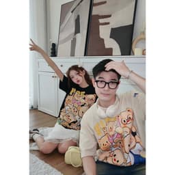 Thumbnail Áo thun FIDE TEDDY phông unisex form rộng local brand nam nữ cổ tròn oversize AT94 4