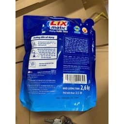 Thumbnail Nước giặt Lix Matic hương nước hoa túi 2.6kg giặt tẩy vết bẩn cứng đầu, máy giặt cửa trước NGM27 - Lixco Việt Nam 2