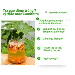 Thumbnail Trà Đông Trùng Hạ Thảo 7 Vị Thảo Mộc Camifarm Thanh Lọc, Đẹp Da, Giữ Dáng, Ngủ Ngo 1