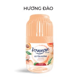 Thumbnail Combo 5 Lọ tỏa hương Lovenose hương Đào thơm tự nhiên dễ chịu khử mùi sáp thơm phòng thế hệ mới 45 ngày- Dung tích 180ml 2