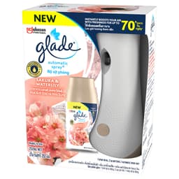 Thumbnail GLADE Bộ Máy & Lõi Xịt Thơm Phòng Tự Động Hương Hoa Anh Đào Lily 252ml 3