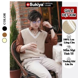 Thumbnail Áo Len Ghile Nam SUKIYA Chất Len Lông Cừu Dày Dặn Hàng Cao Cấp AL83 3