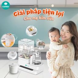 Thumbnail Máy Hâm Sữa Đun Nước Tiệt Trùng Sấy Khô Bình Sữa Đa Năng Kamidi Speed 2 3