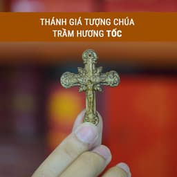 Thumbnail Mặt thánh giá trầm hương đeo tay, đeo cổ cho người Công Giáo - Xưởng Mộc Việt 3
