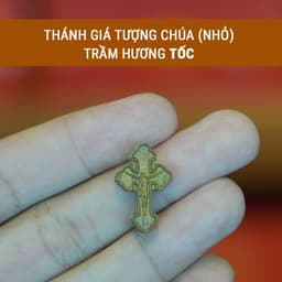 Thumbnail Mặt thánh giá trầm hương đeo tay, đeo cổ cho người Công Giáo - Xưởng Mộc Việt 4