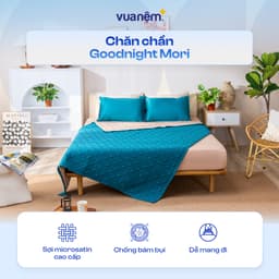 Thumbnail Chăn Goodnight Mori đơn sắc 160x200cm mềm mại, độ bền cao, kháng ẩm tốt 1
