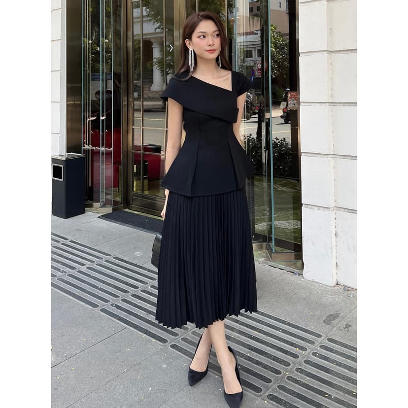 Ảnh BBSTORE’S Chân Váy Dài Công Sở Xếp Ly Thanh Lịch - TK266 2