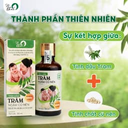 Thumbnail Tinh dầu tràm ngâm củ nén Mệ Đoan giữ ấm kháng khuẩn đuổi muỗi giữ ấm 50ml 2