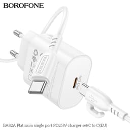 Thumbnail Bộ sạc nhanh 25W Borofone BA82A TypeC to TypeC dành cho Samsung, Huawei, Xiaomi, Oppo, Android... 4