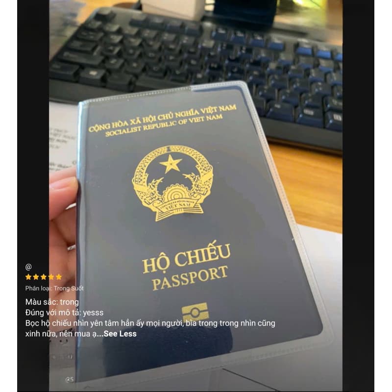 Ảnh Bao Bọc Hộ Chiếu - Passport - Taky, Nhựa Dẻo Trong Suốt, Tiện Dụng, An Toàn Khi Đi Du Lịch - 5310 2