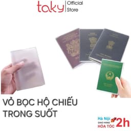 Thumbnail Vỏ Bọc Hộ Chiếu - Passport - Taky - Chất Liệu  Dẻo Trong Suốt, Taky, Tiện Dụng, An Toàn Khi Đi Du Lịch 5310 2