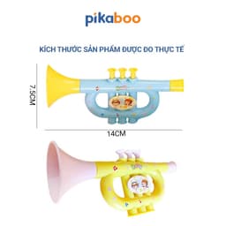 Thumbnail Kèn thổi cho bé Pikaboo, kèn đồ chơi có âm thanh vang, chất liệu nhựa dày dặn nhẵn mịn an toàn 3